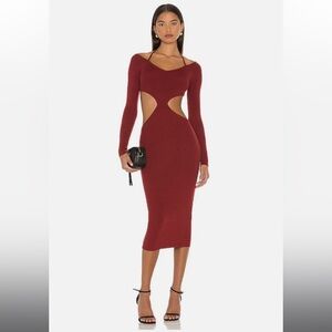 NBD Yale Cut Out Halter Yael Dress